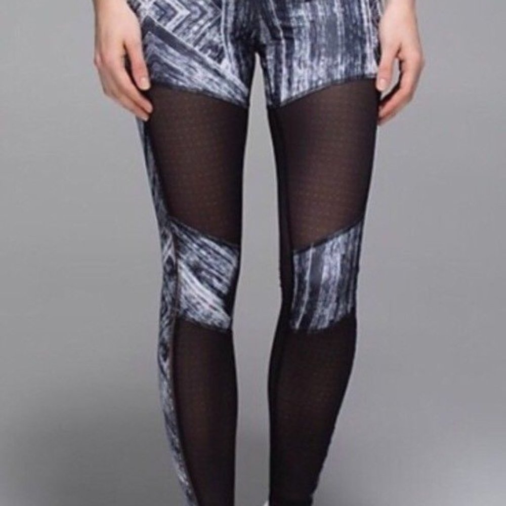 Lululemon Hot To Street Pant Biggie Brushed Animal Coal Black / Black 6